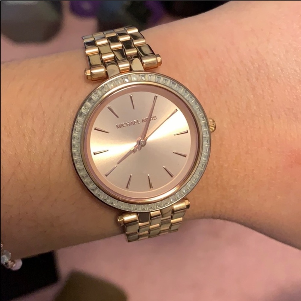 Rose gold Michael Kors watch